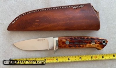 W.C. DAVIS DROP POINT HUNTER, JIG BONE, LOVELESS DESIGN, NEW