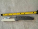 MARFIONE CUSTOM KNIVES SIGIL FLIPPER KNIFE, TITANIUM, NEW - 5 of 6