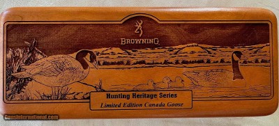 BROWNING HERITAGE KNIFE PRESENTATION SET, CANADA GOOSE, LTD 1 OF 3000, NEW