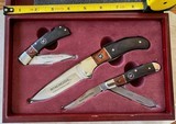 WINCHESTER LTD EDITION PRESENTATION CASE, SET OF 3 KNIVES, 2007, NEW - 1 of 2