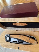 BROWNING CYNERGY KNIFE IN PRESENTATION CASE, MADE IN ITALY, NEW - 1 of 5