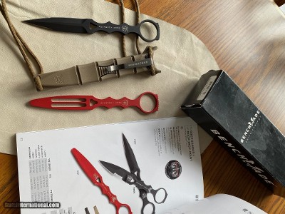 BENCHMADE 176BKSN-COMBO
SOCP DAGGER/TRAINER, NEW.