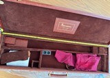 BROWNING CUSTOM SHOP GUN CASE, MADE IN ITALY, TO FIT 32" BL, FANCY LEATHER, NEW - 1 of 2