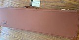 BROWNING LEATHER FITTED GUN CASE, WILL FIT 32" BARRELS, NEW - 2 of 2