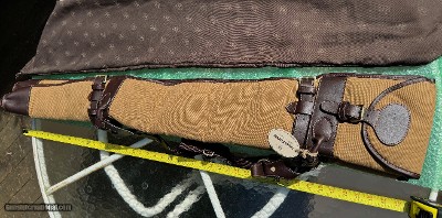 DOUBLE SOFT GUN CASE, CANVAS /LEATHER, 48