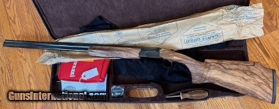 PERAZZI MX28B 30" SC2 WOOD, BLUE, ADJUSTABLE COMB, NEW, CASED