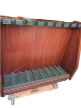 GUN RACK, HAND MADE, TRUE HEAVY MAHOGANY, IN GREAT CONDITION. - 2 of 4
