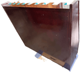 GUN RACK, HAND MADE, TRUE HEAVY DARK MAHOGANY,
FREE STANDING, IN GREAT CONDITION. - 3 of 3