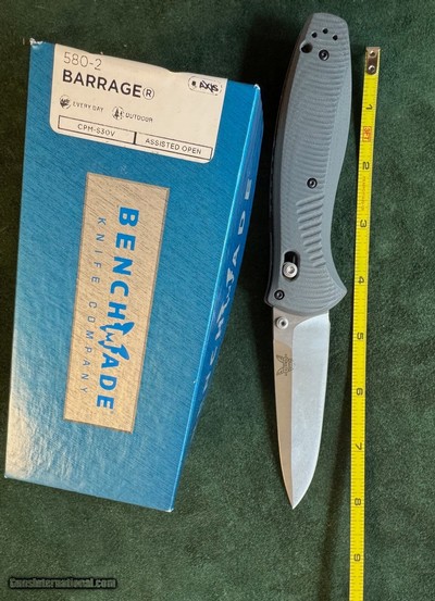 BENCHMADE BARRAGE 580-2 PROTOTYPE KNIFE, 2015, NEW IN ORIGINAL BOX
