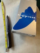 Benchmade 1100-1 Pen Grey with Blue Ink, New in Original Box - 1 of 2