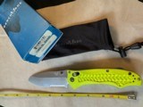 Benchmade 111SH20 Prototype Dive Yellow, New in Original Box
