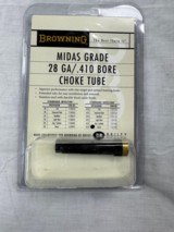 BROWNING MIDAS GRADE 28GA/410 BORE EXTENDED CHOKE TUBE, 410 SKEET, NEW