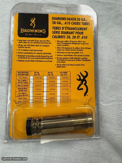 Browning 20 Gauge Invector-Plus Diamond Grade Extended ChokeTube IM, New