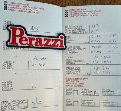 PERAZZI MX8 2 BARREL SET, 30 3/4