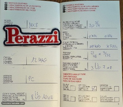 PERAZZI MX8 12GA 30 3/4