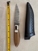 DON LOZIER CUSTOM KNIFE DAMASCUS BLADE - 2 of 2 DON LOZIER CUSTOM KNIFE DAMASCUS BLADE - 2 of 2