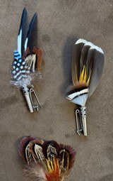 EXOTIC EUROPEAN FEATHER HAT PINS - 7 of 7