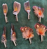 EXOTIC EUROPEAN FEATHER HAT PINS - 4 of 7