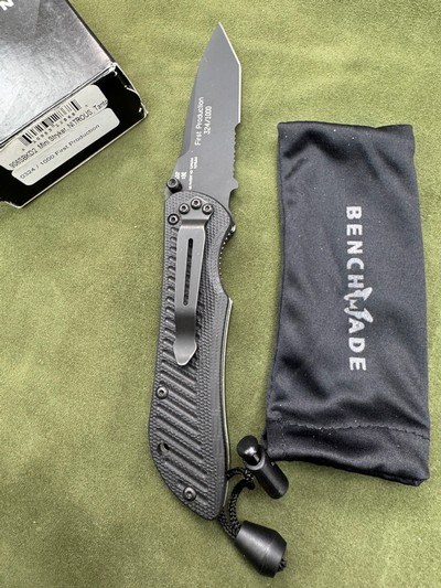 BENCHMADE 906SBKD2 MINI STRYKER, 1ST PRODUCTION, 324 OF 1000, NITROUS, TANTO, NEW