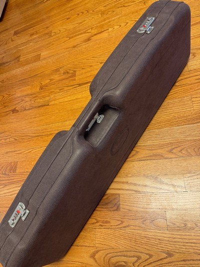 PERAZZI ALL LEATHER SHOTGUN CASE, FOR 2 BARREL COMBO, FELT INTERIOR, NEW