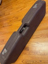 PERAZZI ALL LEATHER SHOTGUN CASE, FOR 2 BARREL COMBO, FELT INTERIOR, NEW