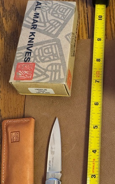ALMAR FOLDING KNIFE, HAWK LTD EDITION 160 OF 200, JIGGED BONE, NEW IN THE BOX - Image 2 of 2