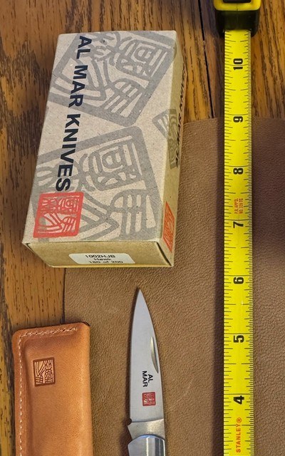 ALMAR FOLDING KNIFE, HAWK LTD EDITION 160 OF 200, JIGGED BONE, NEW IN THE BOX - Image 1 of 2