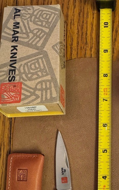 ALMAR FOLDING KNIFE, HAWK BLACK PEARL, NEW IN THE BOX (1002BP) - Image 1 of 2