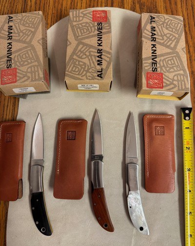 ALMAR HAWK, COCOBOLO AND BLACK MICARTA, NEW IN THE BOX - Image 2 of 2