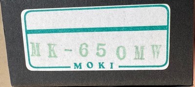 MOKI FOLDING KNIFE,VINTAGE, MIDNIGHT STONE WITH ABALONE INLAY, NEW IN THE BOX - Image 3 of 3