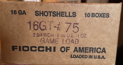 FIOCCHI AMMO SHOTSHELLS 16GA GAME 2 3/4