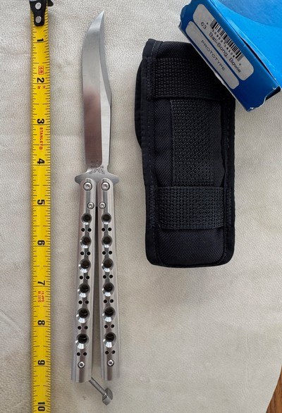 BENCHMADE 63 BALISONG BOWIE PROTOTYPE, NEW IN BOX - Image 1 of 2