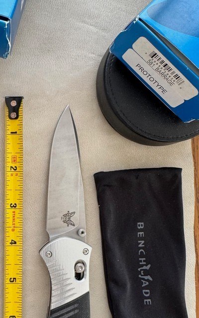 BENCHMADE 581 BARRAGE, PROTOTYPE DEC 2010, ASSIST, OSBORNE DESIGN ,NEW IN BOX.