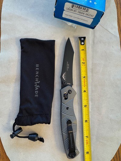 BENCHMADE 12800BK-801, GAUCHO, BY OSBORNE, LTD EDITION, 088/300, NEW IN BOX - Image 2 of 2