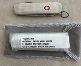 VICTORINOX STERLING SILVER BARLEYCORN CLASSIC POCKET KNIFE, NEW - Image 1 of 3