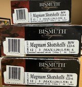 BISMUTH MAGNUM SHOTSHELLS 12GA 3"#6 1 5/8, 5 BOXES