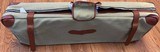 LEATHER GUN CASE WITH COVER FOR 30