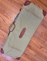 LEATHER GUN CASE WITH COVER FOR 30