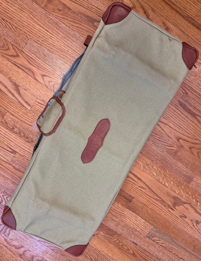 LEATHER GUN CASE WITH COVER FOR 30