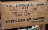 FIOCCHI AMMO SHOTSHELLS 16GA #8 2 3/4
