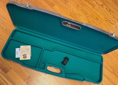 PERAZZI ALL LEATHER SHOTGUN GUN CASE , FELT INTERIOR, 33