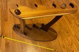 PORTABLE WOODEN GUN RACKS FOR SHOWROOM. EASY TO DISASSEMBLE AND REASSEMBLE. NEW - Image 1 of 4