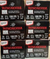 WINCHESTER AMMO SUPER SPORT 28GA SUPER SPORT 2 3/4", 3/4OZ, 7 1/2 SHOT. 6 BOXES