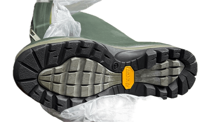 LE CHAMEAU CHASPRES LEATHER LINED BOOT, FULL LENGTH WATERPROOF ZIP, DARK GREEN, NEW - Image 3 of 4