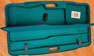 PERAZZI ALL LEATHER SHOTGUN CASE, FOR 2 BARREL COMBO, FELT INTERIOR, BRAND NEW - Image 2 of 2
