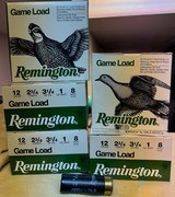AMMO REMINGTON GAME LOAD 12GA, 2 3/4", #8 SHOT, 5 BOXES