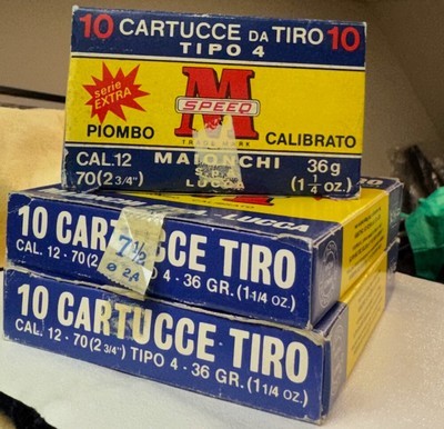EUROPEAN AMMO 12GA 2 3/4" #4 SHOT, 3 BOXES. - Image 1 of 1