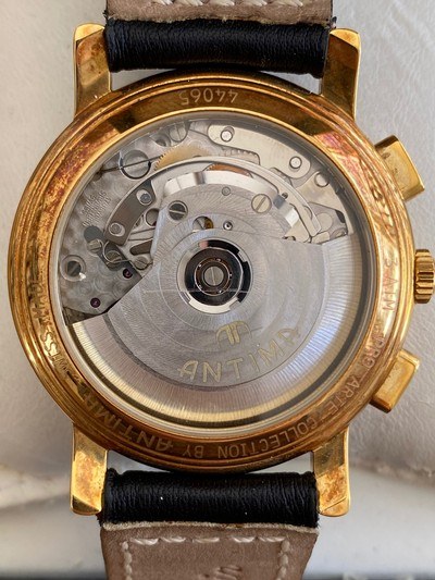 ANTIMA PRO ARTE COLLECTION 18K GOLD AUTOMATIC CHRONOGRAPH, SWISS, NEW - Image 2 of 3