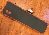 BROWNING CUSTOM SHOP FITTED LEATHER/CANVAS GUN CASE,33 1/2