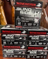 WINCHESTER AMMO BLIND SIDE WATERFOWL 12GA3" #3 SHOT 1 3/8OZ , 5 BOXES (125 SHELLS)